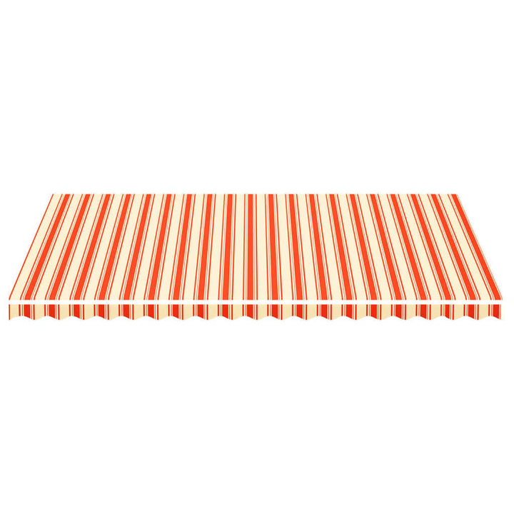 udskiftningsdug til markise 5x3 m gul og orange