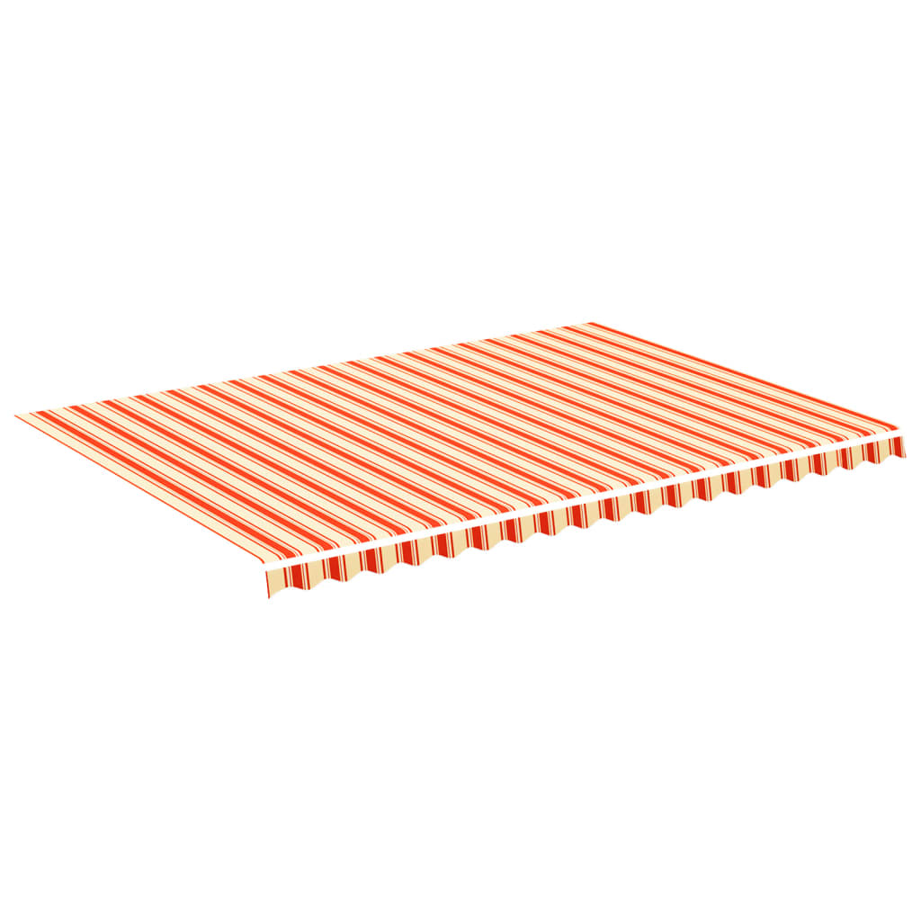 udskiftningsdug til markise 5x3,5 m gul og orange