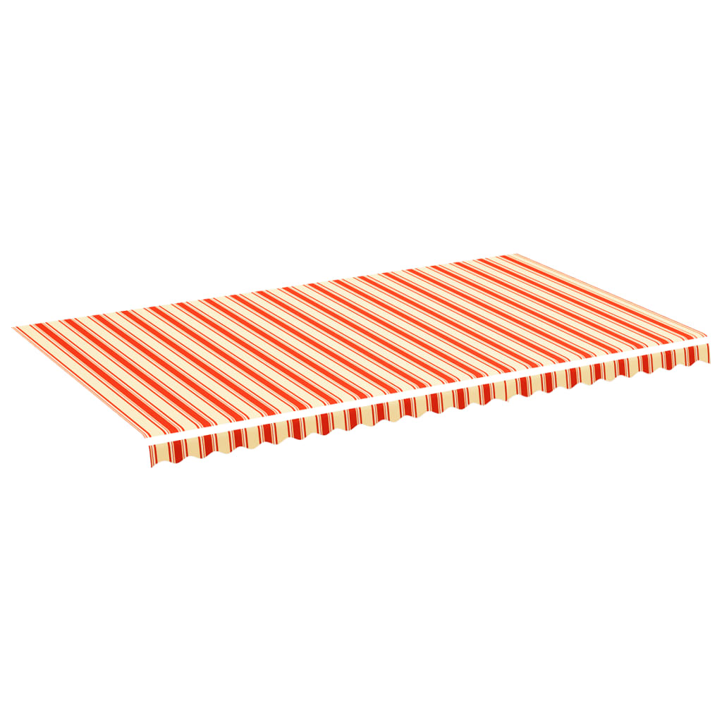 udskiftningsdug til markise 6x3,5 m gul og orange