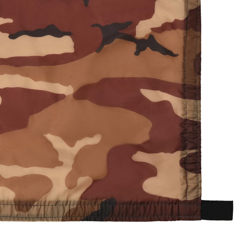 udendørs presenning 4x4 m camouflagefarvet