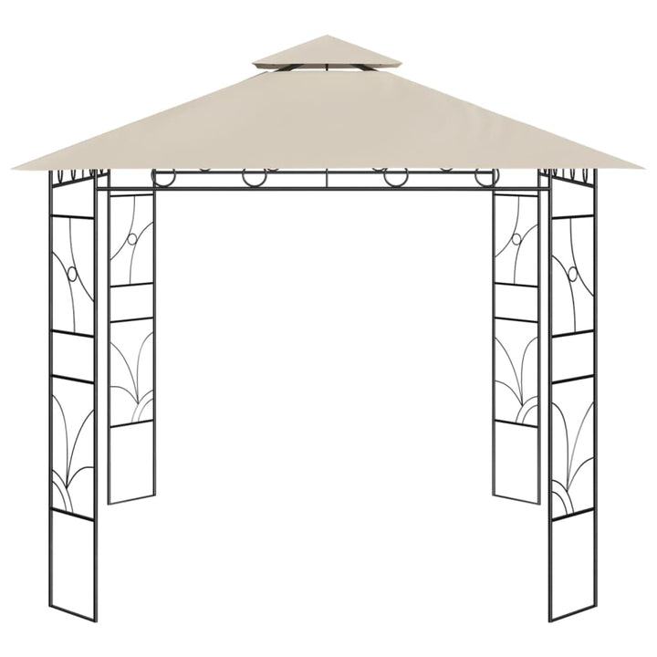 pavillon 3x3x2,7 m 160 g/m² cremefarvet