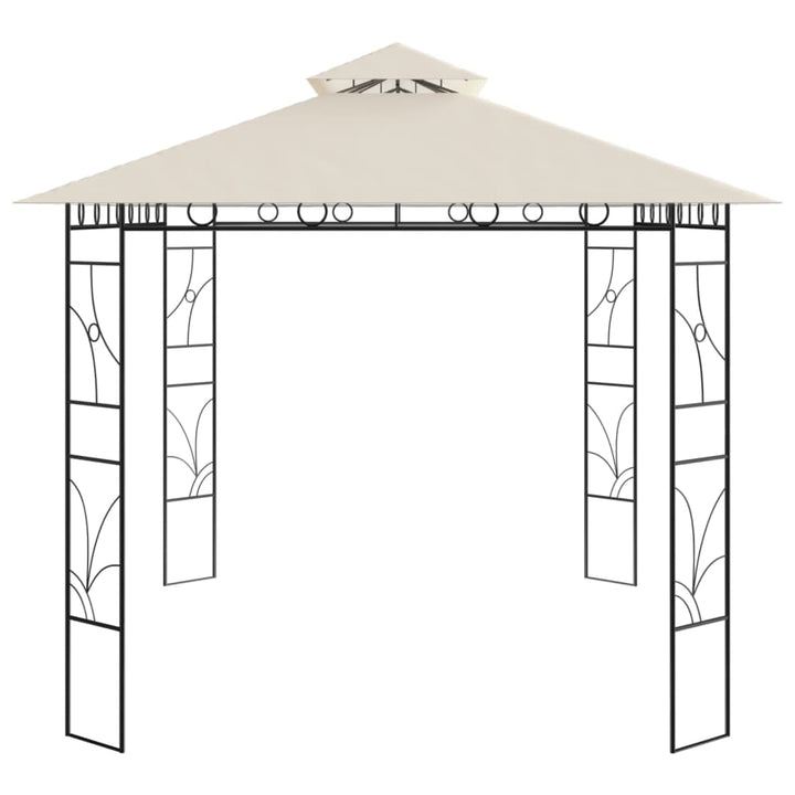 pavillon 4x3x2,7 m 160 g/m² cremefarvet