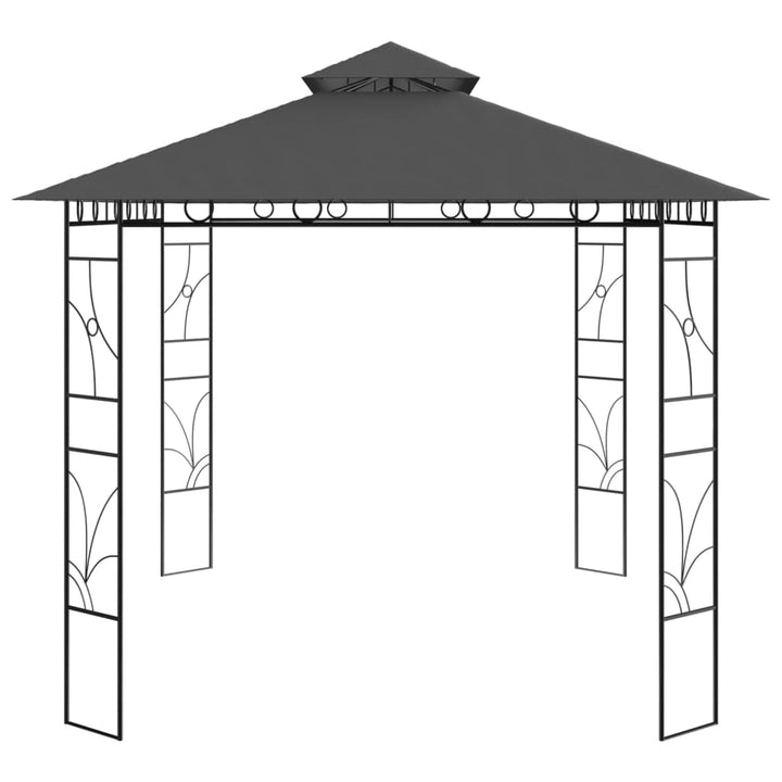 pavillon 4x3x2,7 m 160 g/m² antracitgrå