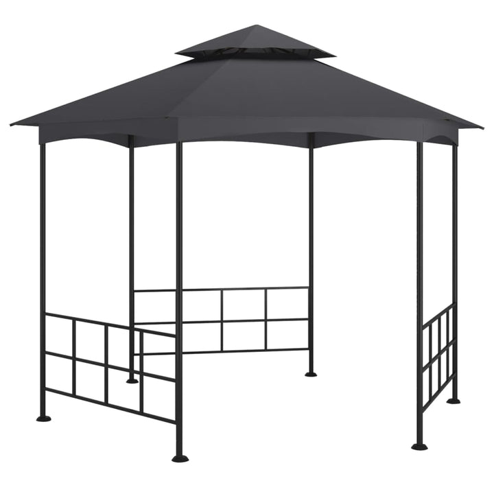 pavillon med sidevægge 3,1x2,7 m antracitgrå