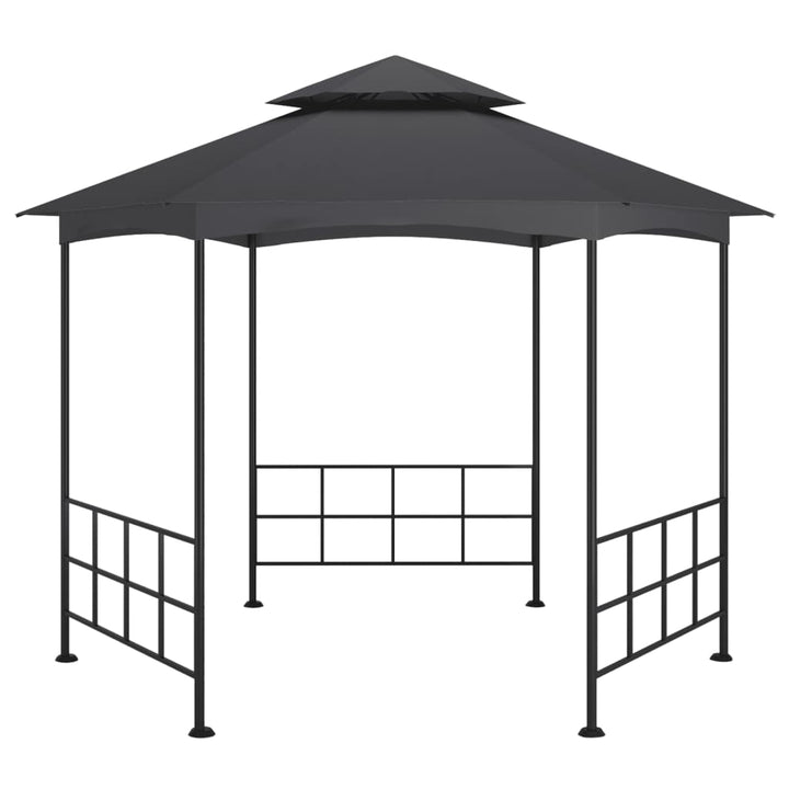 pavillon med sidevægge 3,1x2,7 m antracitgrå