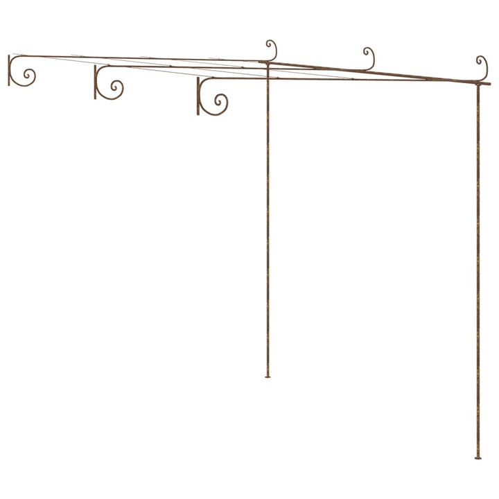 pergola 3x3x2,5 m jern antikbrun