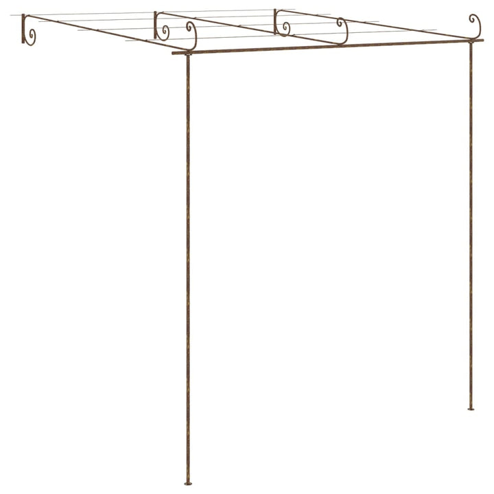 pergola 3x3x2,5 m jern antikbrun