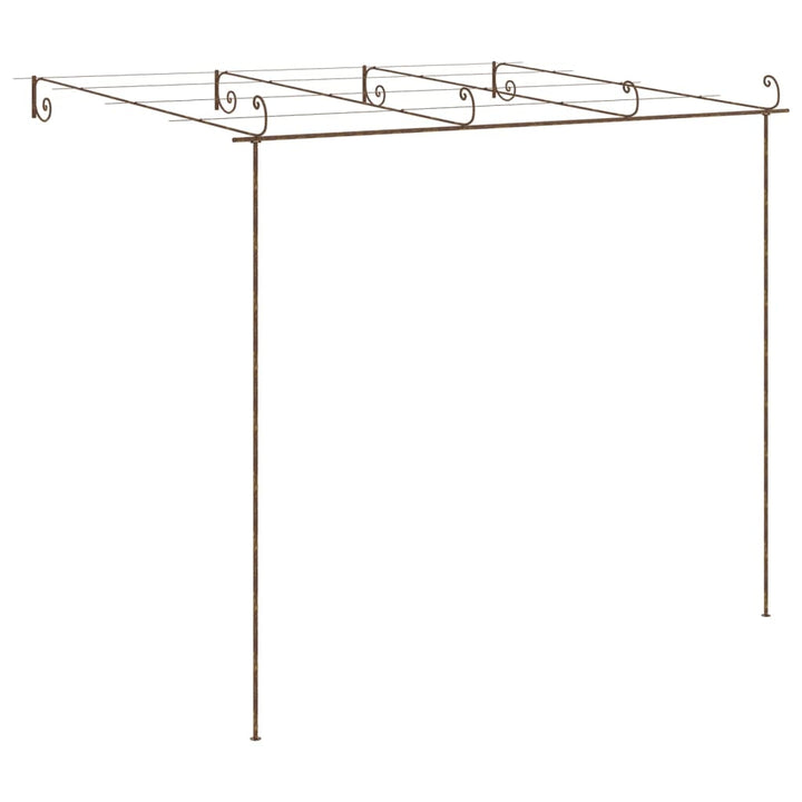 pergola 4x3x2,5 m jern antikbrun