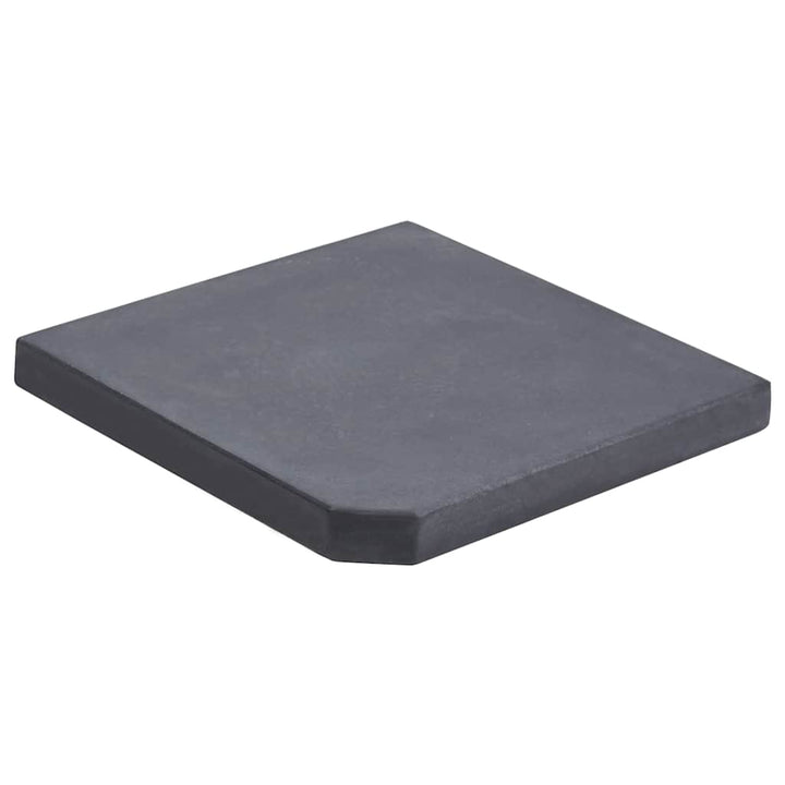 vægtplade til parasol granit 25 kg firkantet sort