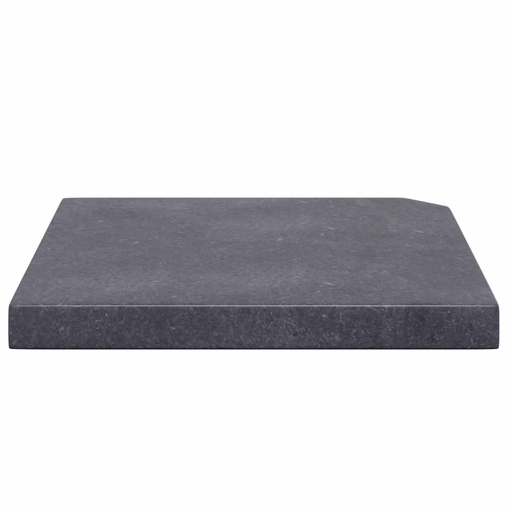 vægtplade til parasol granit 25 kg firkantet sort