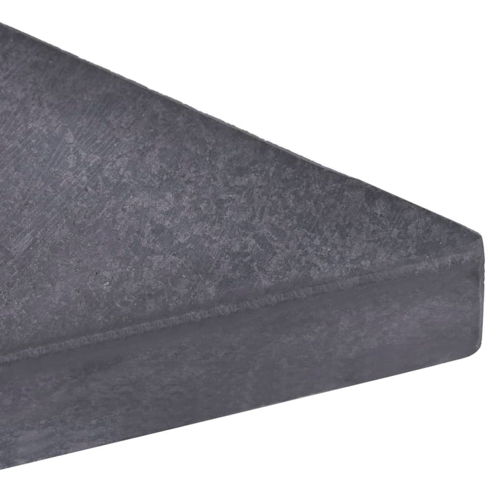 vægtplade til parasol granit 15 kg firkantet sort