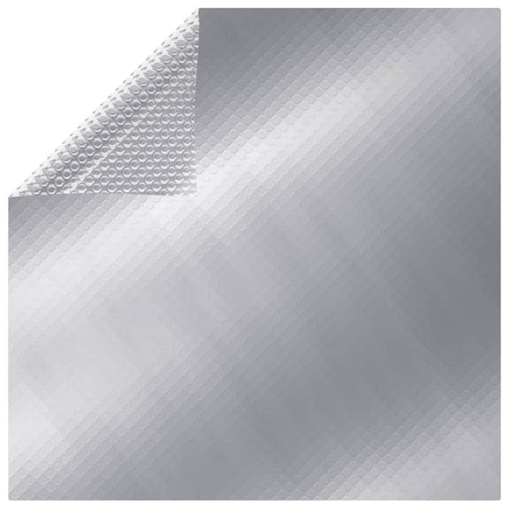 poolovertræk 450x220 cm PE sølvfarvet
