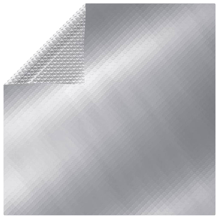 rektangulært poolovertræk 800x500 cm PE sølvfarvet