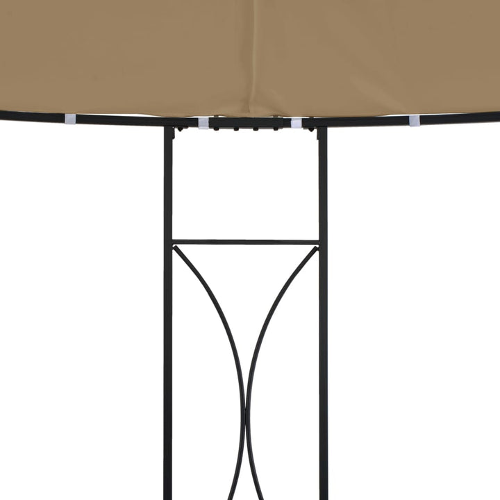 pavillon 300x290 cm rund gråbrun