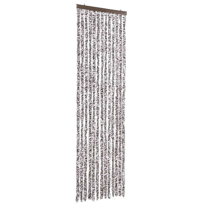 insektgardin 56x200 cm chenille brun og beige