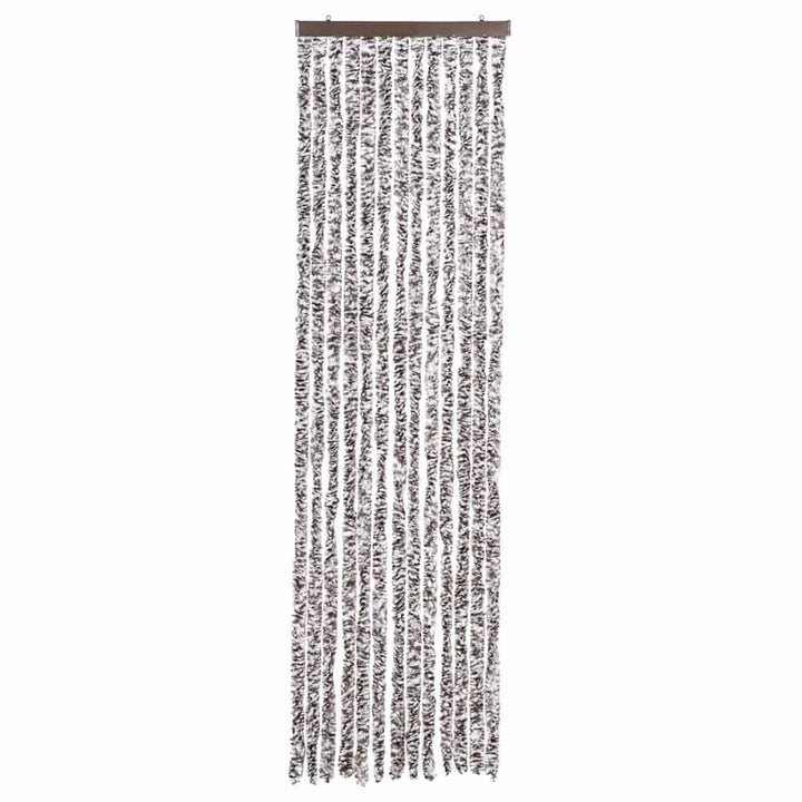 insektgardin 56x200 cm chenille brun og beige