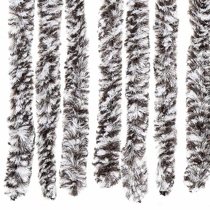 insektgardin 56x200 cm chenille brun og beige