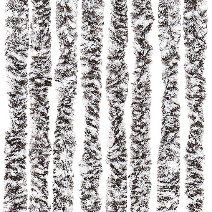 insektgardin 56x200 cm chenille brun og beige