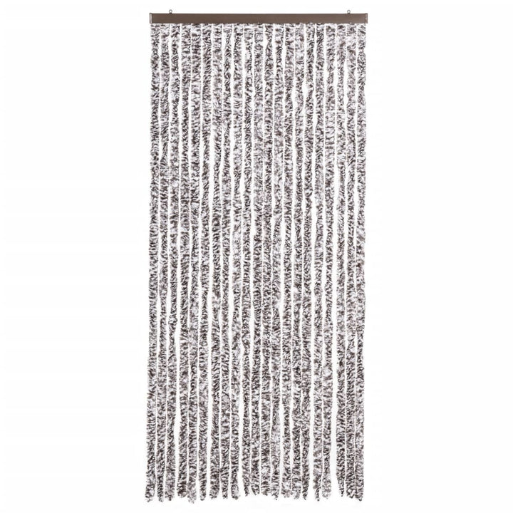 insektgardin 90x200 cm chenille brun og beige