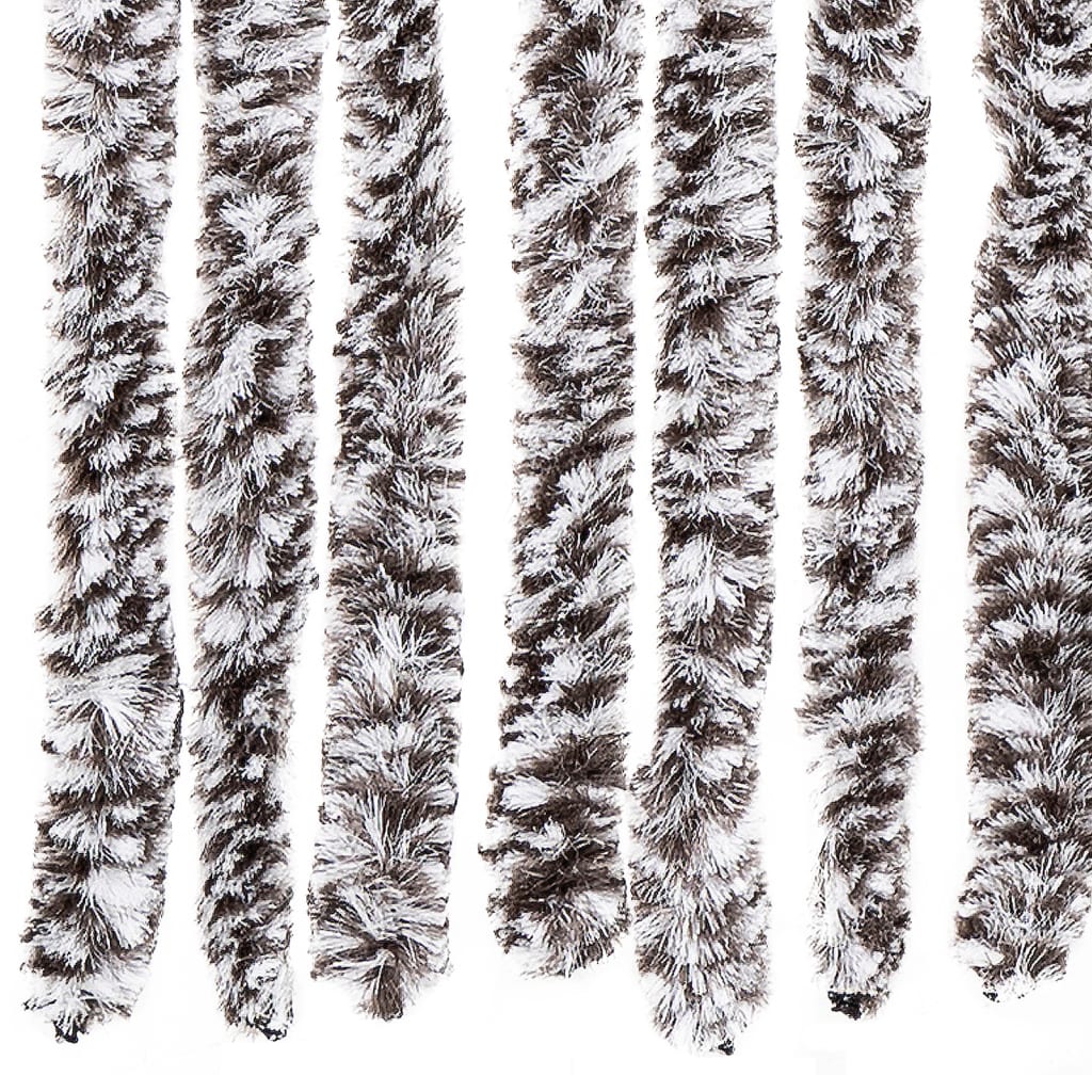 insektgardin 90x200 cm chenille brun og beige