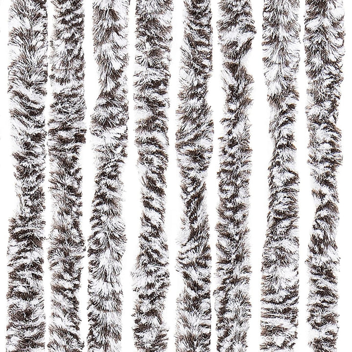 insektgardin 90x200 cm chenille brun og beige