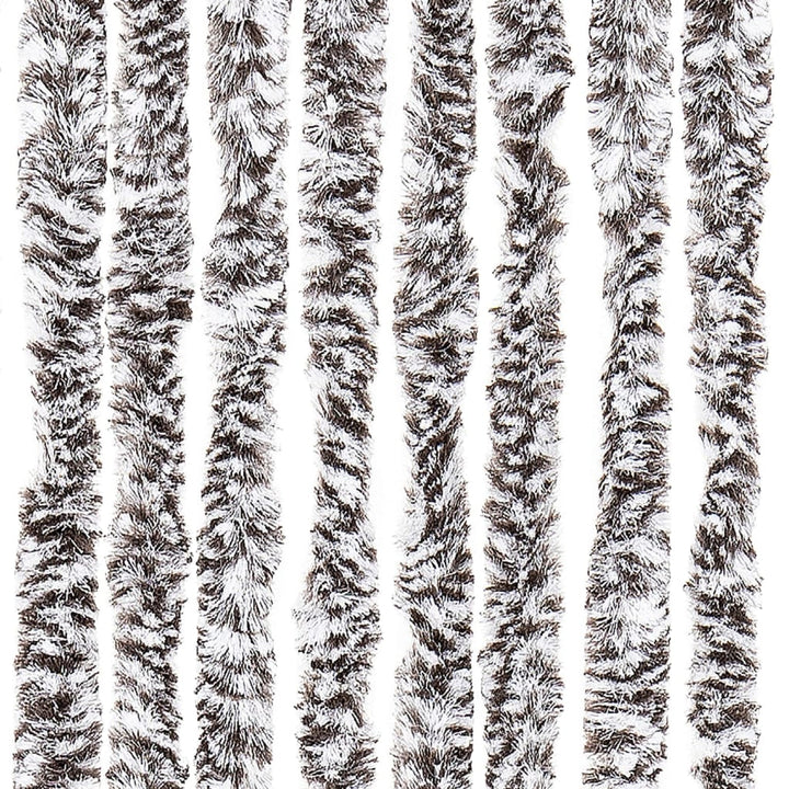 insektgardin 118x200 cm chenille brun og beige