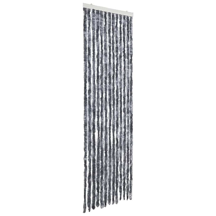 insektgardin 56x200 cm chenille sølvfarvet