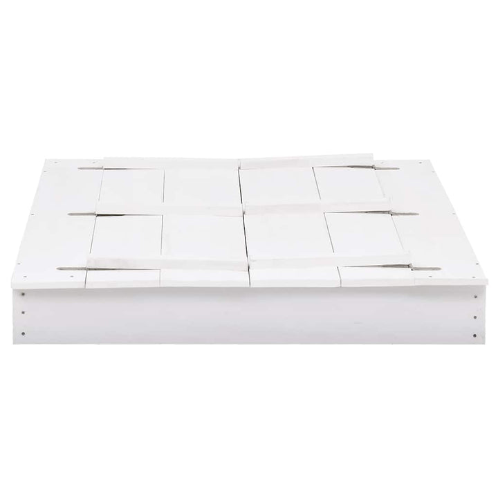 sandkasse 95x90x15 cm fyrretræ hvid
