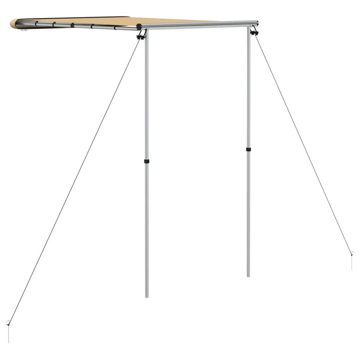 solsejl til campingvogn 1,2x2x2,15 m beige