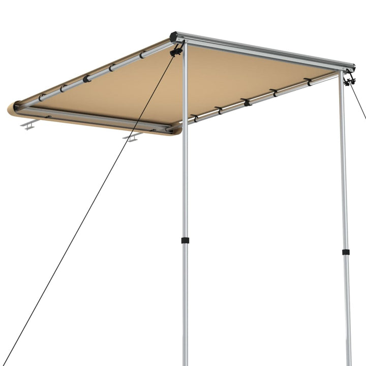 solsejl til campingvogn 1,2x2x2,15 m beige