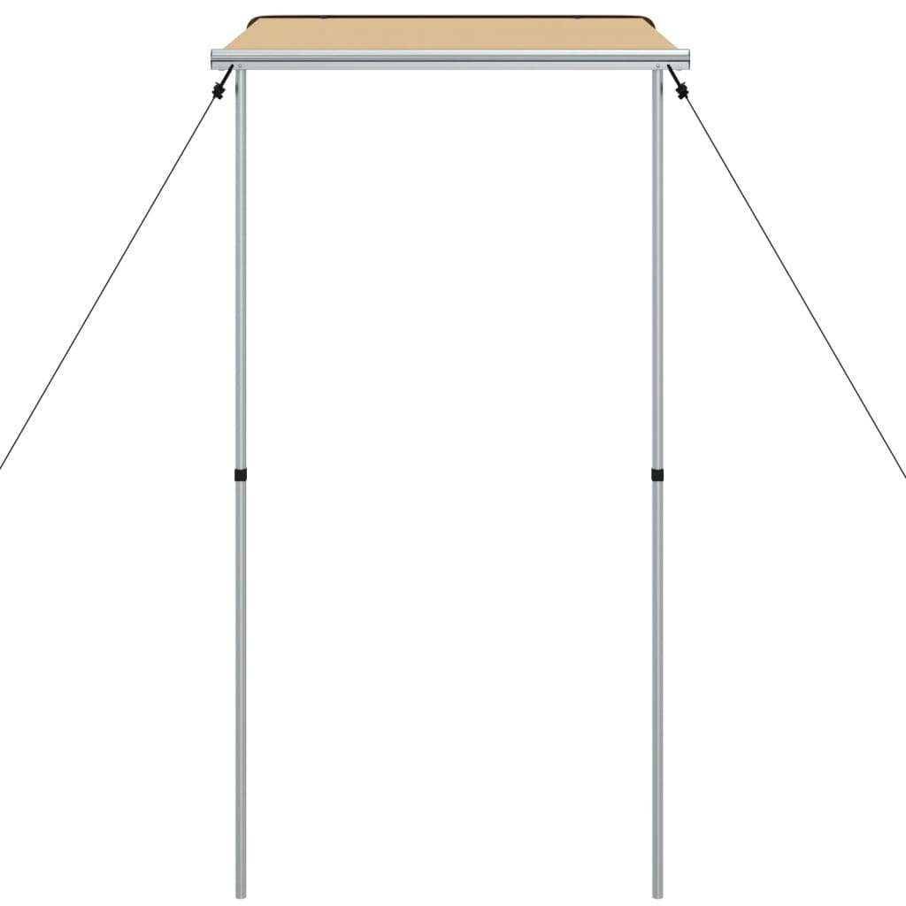 solsejl til campingvogn 1,2x2x2,15 m beige