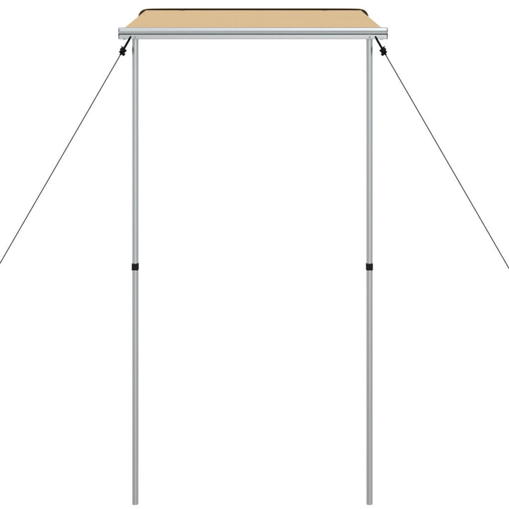 solsejl til campingvogn 1,2x2x2,15 m beige