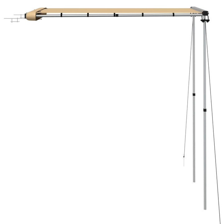 solsejl til campingvogn 1,2x2x2,15 m beige