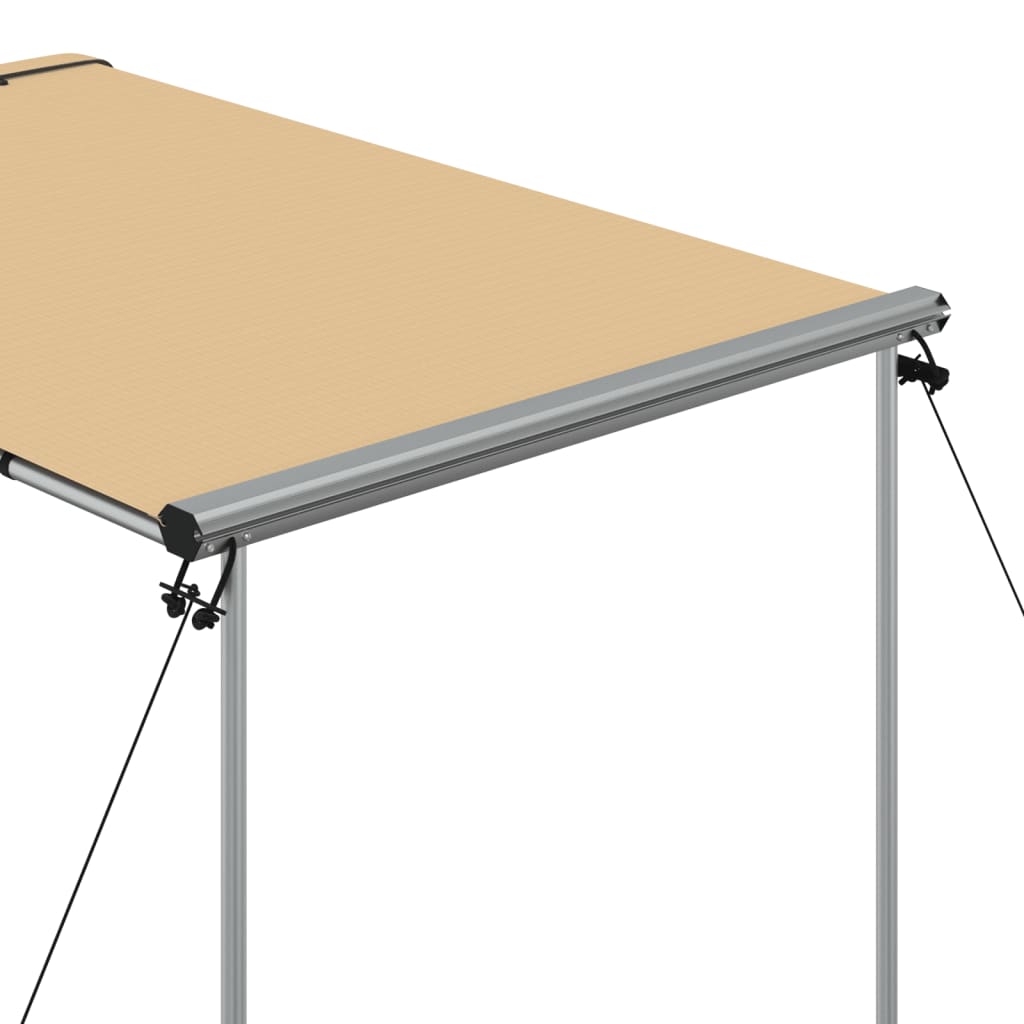 solsejl til campingvogn 1,2x2x2,15 m beige