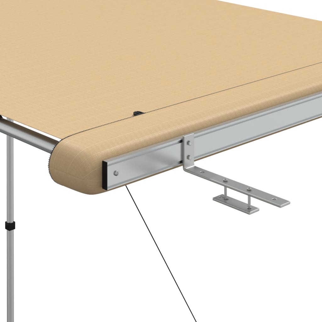 solsejl til campingvogn 1,2x2x2,15 m beige