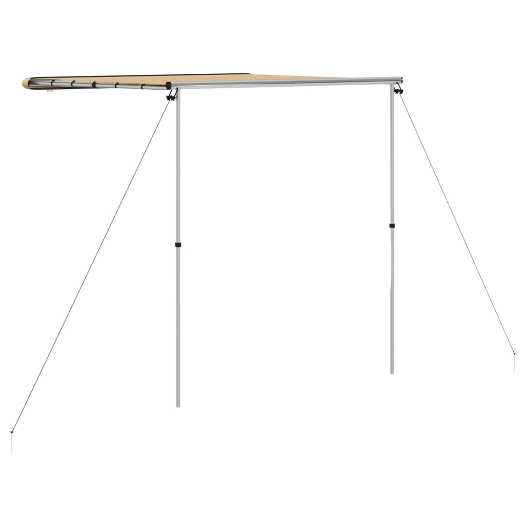 solsejl til campingvogn 1,8x2x2,15 m beige