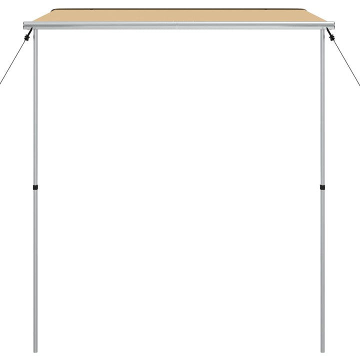solsejl til campingvogn 1,8x2x2,15 m beige