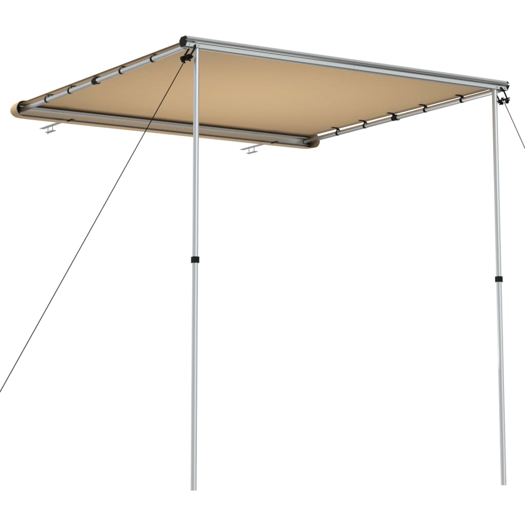 markise til campingvogne 2x2x2,15 m beige