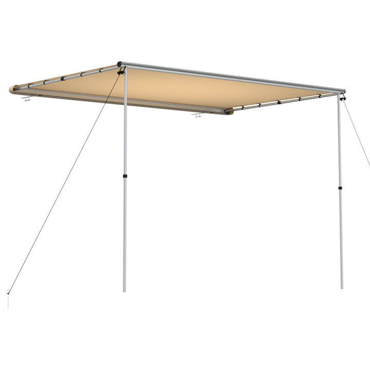 solsejl til campingvogn 3x2x2,15 m beige