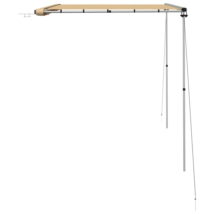 solsejl til campingvogn 3x2x2,15 m beige
