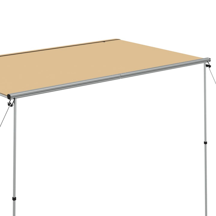solsejl til campingvogn 3x2x2,15 m beige