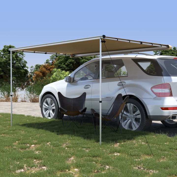 solsejl til campingvogn 3x2x2,15 m beige