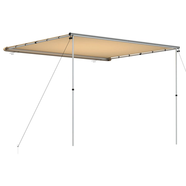 solsejl til campingvogn 3x2,5x2,15 m beige