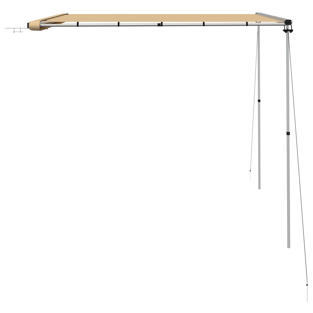 solsejl til campingvogn 3x2,5x2,15 m beige