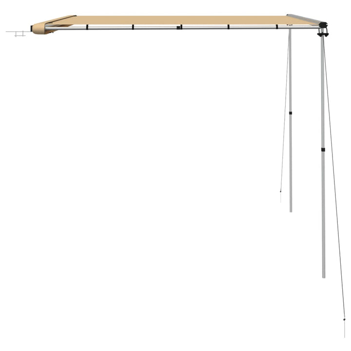 solsejl til campingvogn 3x2,5x2,15 m beige