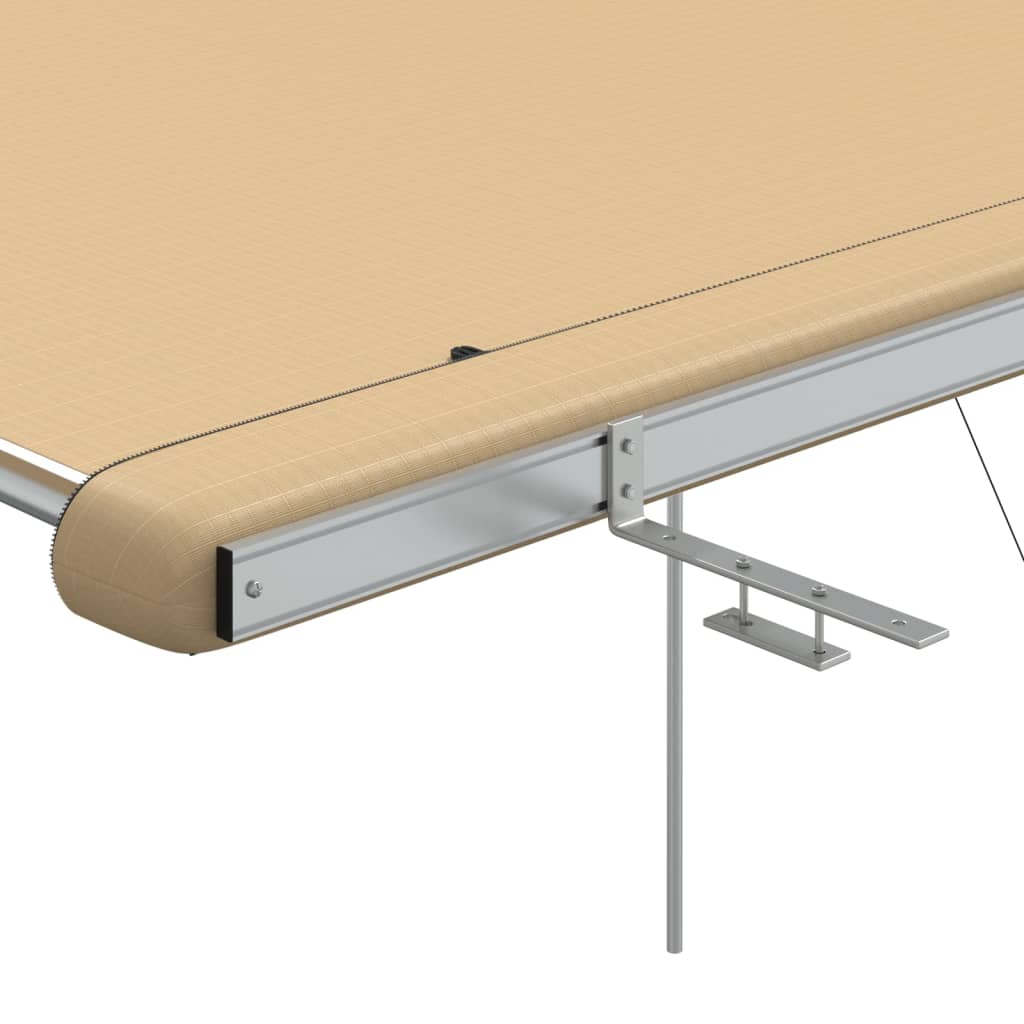 solsejl til campingvogn 3x2,5x2,15 m beige