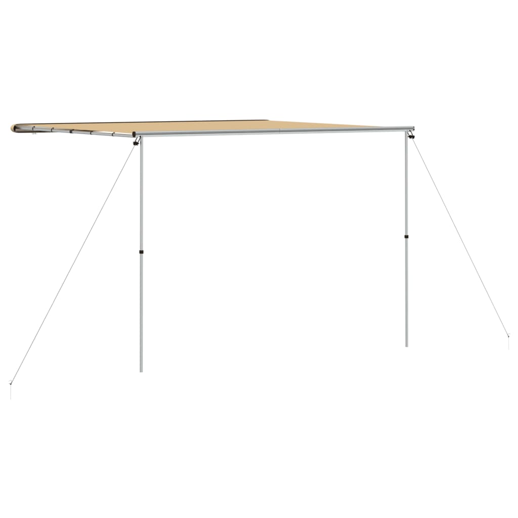 solsejl til campingvogn 3x3x2,15 m beige