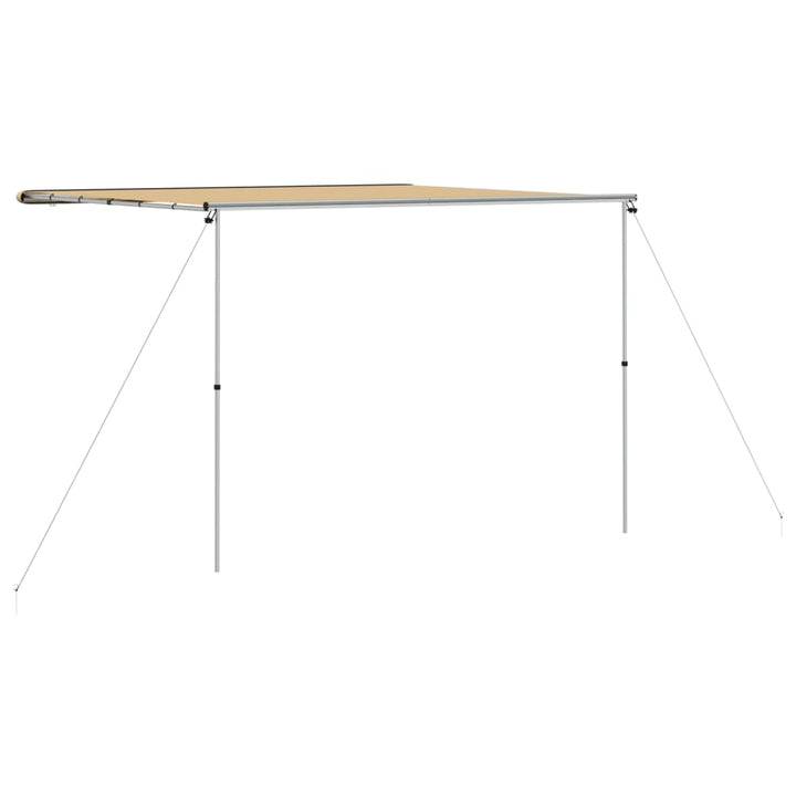 solsejl til campingvogn 3x3x2,15 m beige