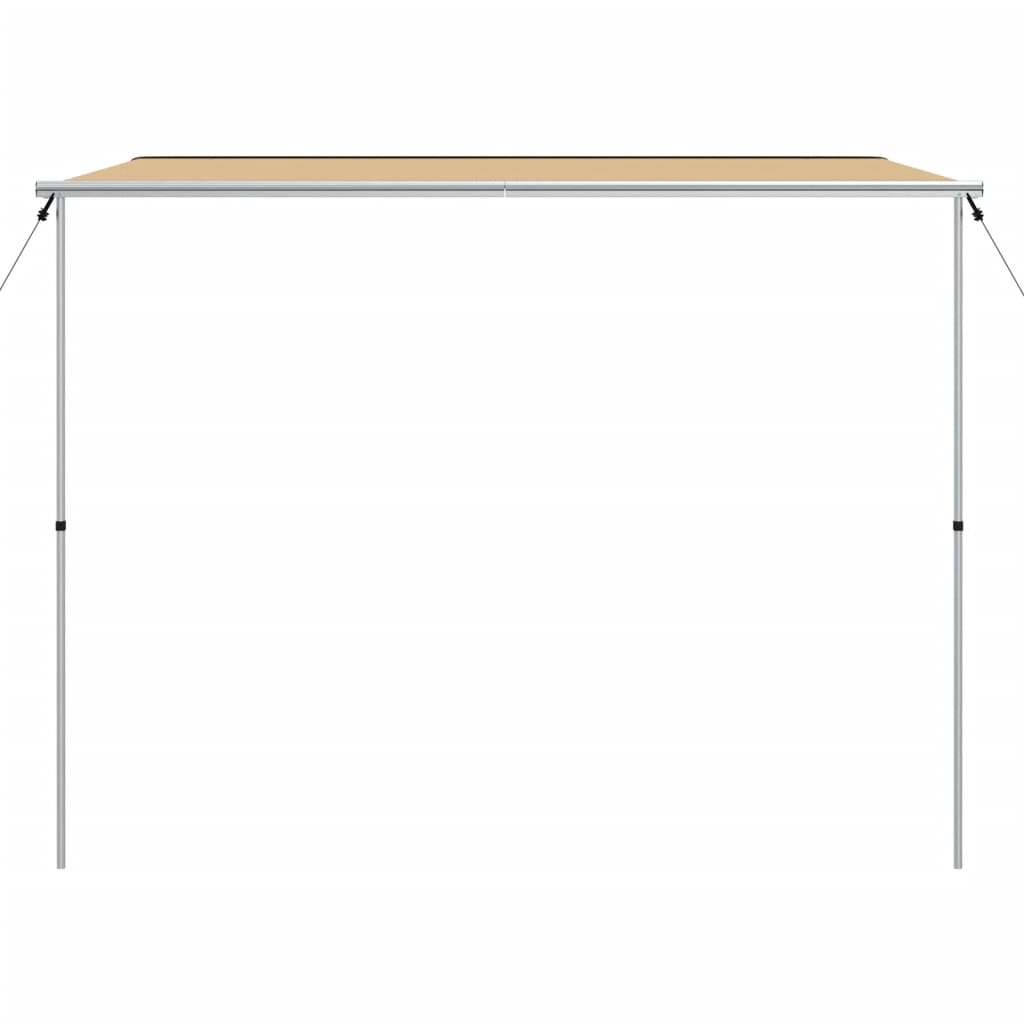 solsejl til campingvogn 3x3x2,15 m beige