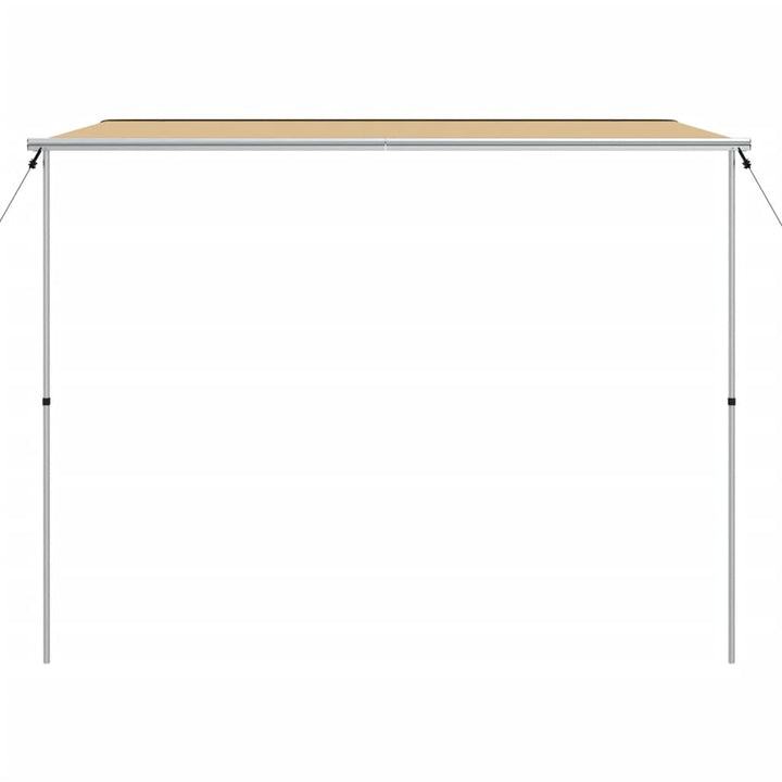 solsejl til campingvogn 3x3x2,15 m beige